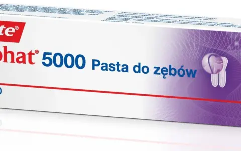 Colgate Duraphat 5000, pasta do zębów z 500 mg fluorku sodu na 100 g. Sprawdź, która pasta ma najwięcej fluoru dla ochrony Twoich zębów.